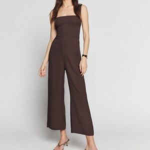 Reformation Alva Jumpsuit Cafe - Size 0